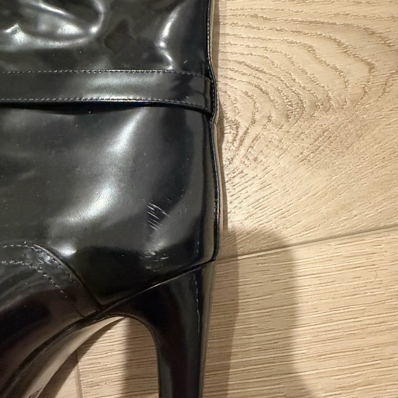 Black saint laurent ysldiane Knee-High Stiletto Boots 39.5 - Picture 2 of 4